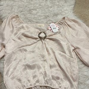 Macys cream blouse